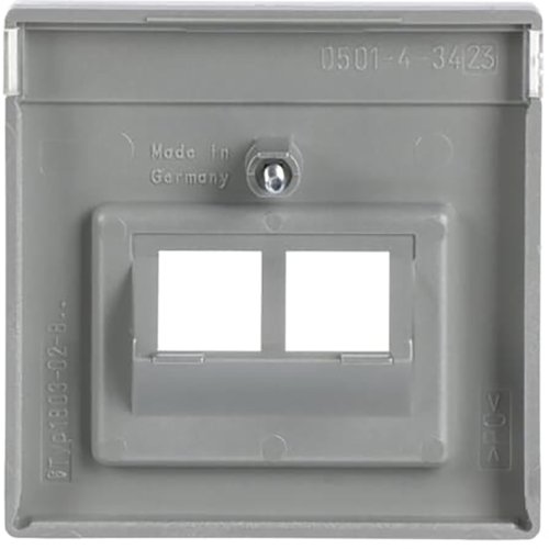 B&J centraalplaat data 2v alu/zilver 1803-02-83 - 9paa00000273311 - 3130315