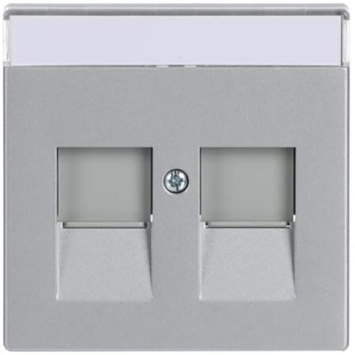 ABB Busch-Jaeger cpl 2 x mod jack schuifjes f-aluzilver - 9paa00000273364 - 20088378