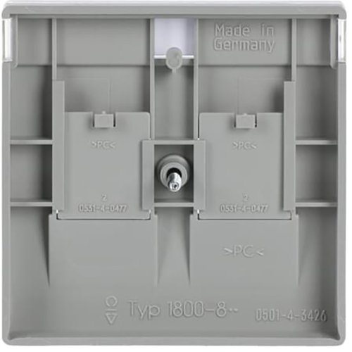 ABB Busch-Jaeger cpl 2 x mod jack schuifjes f-aluzilver - 9paa00000273367 - 20088378