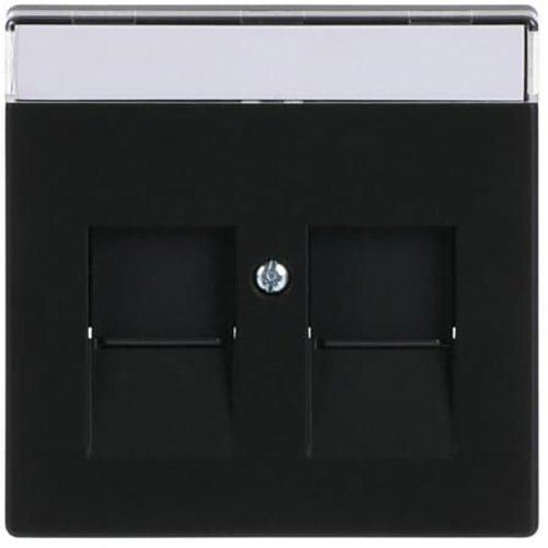 B&J centraalplaat data 2v matzwart 1800-885 (keystone) - 9paa00000273416 - 3130859