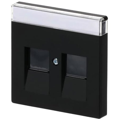 B&J centraalplaat data 2v matzwart 1800-885 (keystone) - 9paa00000273417 - 3130859