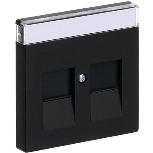 B&J centraalplaat data 2v matzwart 1800-885 (keystone) - 9paa00000273418 - 3130859