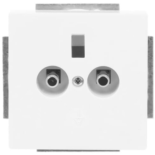 ABB Busch-Jaeger aardingscontactdoos+cpl 2v inb s-st wit - 9paa00000273782 - 20090285