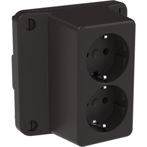 ABB Installatiedozen en -kasten Deksel zwart t.b.v. 3640 met 2-v WCD gerecycled kunststof - 9paa00000274046 - 20087345