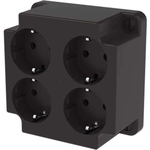 ABB Installatiedozen en -kasten Deksel zwart t.b.v. 3640 met 4-v WCD gerecycled kunststof - 9paa00000274048 - 20087346