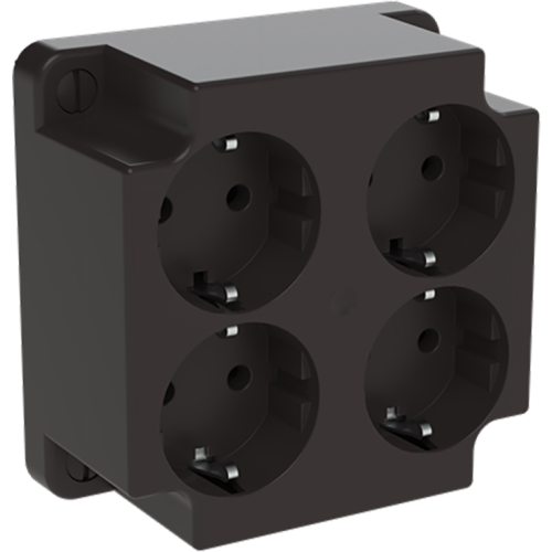 ABB Installatiedozen en -kasten Deksel zwart t.b.v. 3640 met 4-v WCD gerecycled kunststof - 9paa00000274049 - 20087346