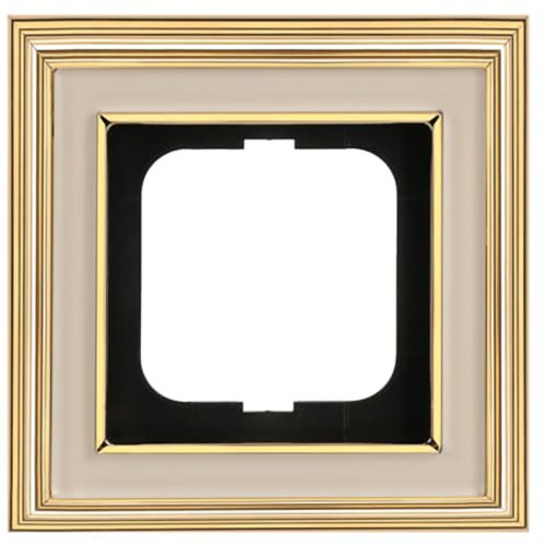 ABB Busch-Jaeger afdekraam 1v dynasty messing ivoor - 9paa00000277608 - 20089584