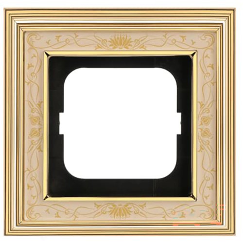 ABB Busch-Jaeger afdekraam 1v dynasty messing decor ivoor - 9paa00000277616 - 20089594