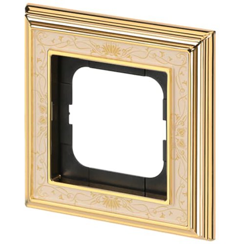 ABB Busch-Jaeger afdekraam 1v dynasty messing decor ivoor - 9paa00000277617 - 20089594