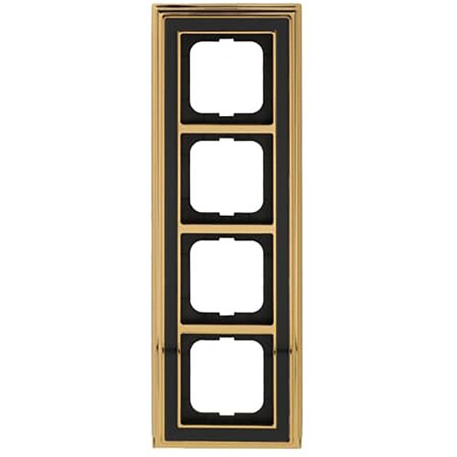 ABB Busch-Jaeger afdekraam 4v dynasty messing antraciet - 9paa00000277791 - 20089592