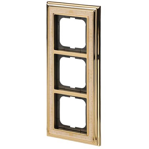 ABB Busch-Jaeger afdekraam 3v dynasty messing decor ivoor - 9paa00000277804 - 20089596