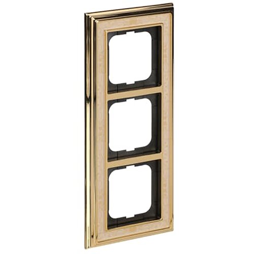 ABB Busch-Jaeger afdekraam 3v dynasty messing decor ivoor - 9paa00000277805 - 20089596