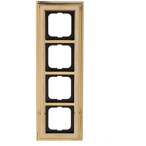 ABB Busch-Jaeger afdekraam 4v dynasty messing decor ivoor - 9paa00000277807 - 20089597