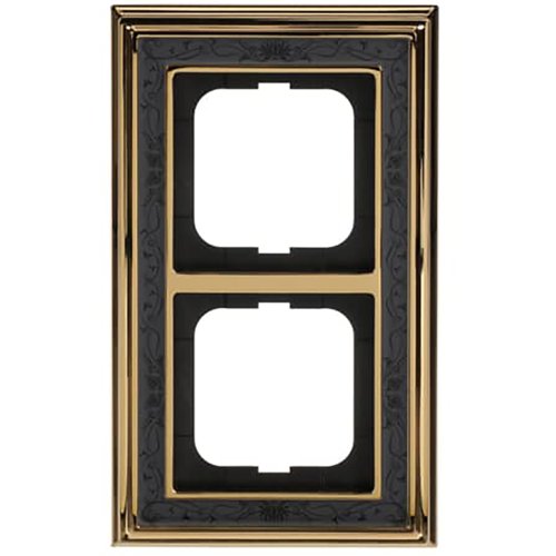 ABB Busch-Jaeger afdekraam 2v dynasty messing decor antra - 9paa00000277811 - 20089600