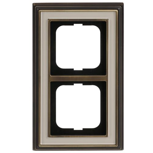 ABB Busch-Jaeger afdekraam 2v dynasty antiek ivoor - 9paa00000277827 - 20089605