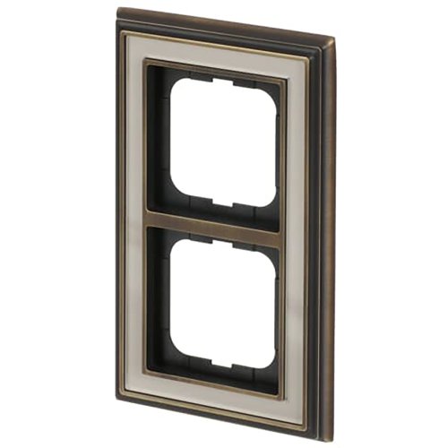 ABB Busch-Jaeger afdekraam 2v dynasty antiek ivoor - 9paa00000277828 - 20089605