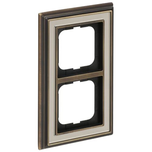 ABB Busch-Jaeger afdekraam 2v dynasty antiek ivoor - 9paa00000277829 - 20089605