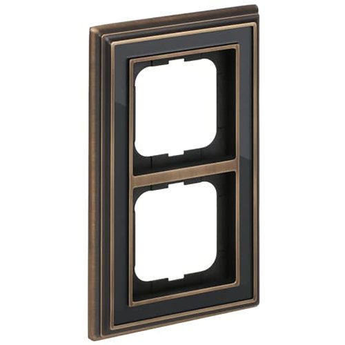 ABB Busch-Jaeger afdekraam 2v dynasty antiek antraciet - 9paa00000277845 - 20089610