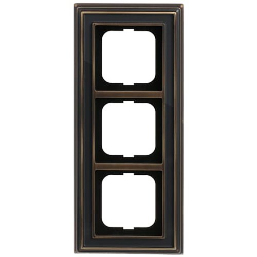 ABB Busch-Jaeger afdekraam 3v dynasty antiek antraciet - 9paa00000277847 - 20089611