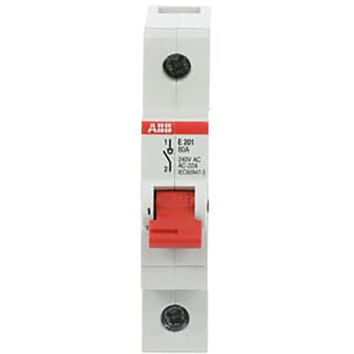 ABB Componenten Aan-Uit schakelaar, rood 1 polig, 80A - 9paa00000280053 - 20114117