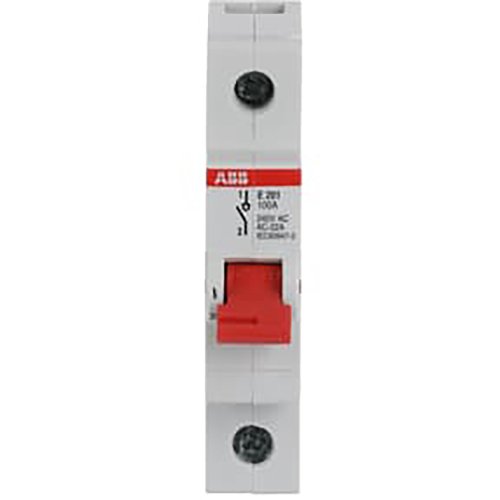 ABB Componenten Aan-Uit schakelaar, rood 1 polig, 100A - 9paa00000280057 - 20114118