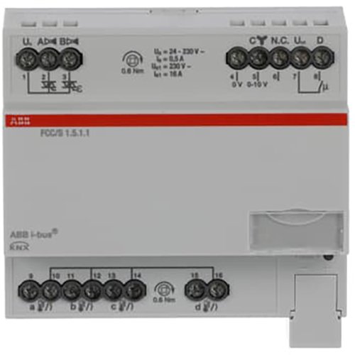 ABB Busch-Jaeger Fan Coil Controller ClimaEco KNX PWM, 0-10V, MDRC - 9paa00000280095 - 20087849