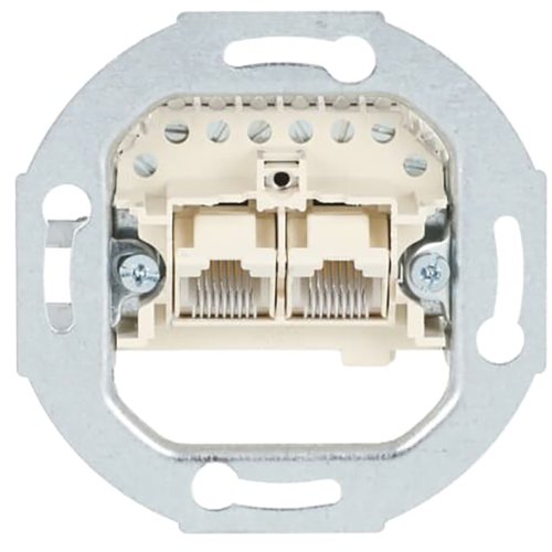 ABB Busch-Jaeger datacontactdoos 2 x RJ45 parallel cat3 - 9paa00000281303 - 20087964