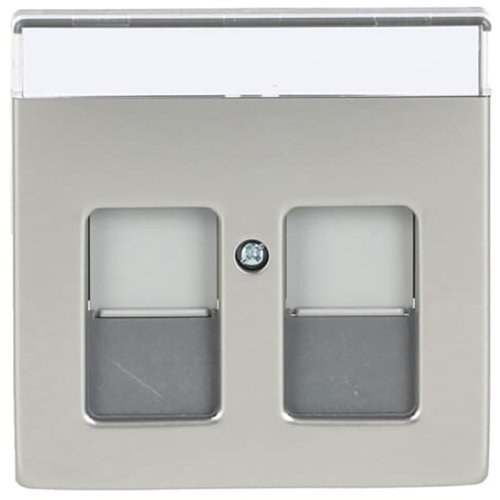 ABB Busch-Jaeger cpl 2 x mod jack schuifjes pure-rvs - 9paa00000281578 - 20088395
