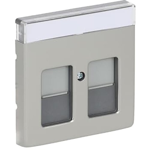 ABB Busch-Jaeger cpl 2 x mod jack schuifjes pure-rvs - 9paa00000281580 - 20088395