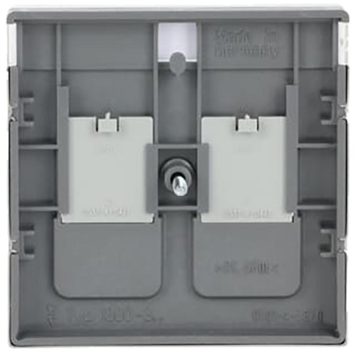 ABB Busch-Jaeger cpl 2 x mod jack schuifjes pure-rvs - 9paa00000281581 - 20088395