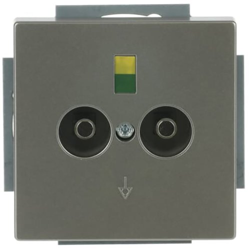 ABB Busch-Jaeger aardingscontactdoos+cpl 2v inb pure-rvs - 9paa00000282967 - 20090287