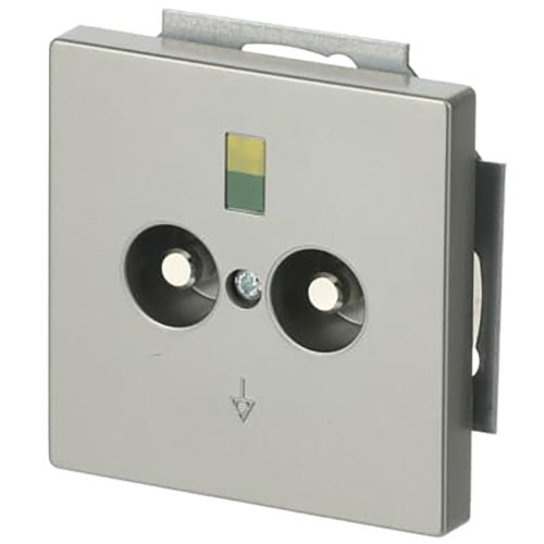 ABB Busch-Jaeger aardingscontactdoos+cpl 2v inb pure-rvs - 9paa00000282968 - 20090287