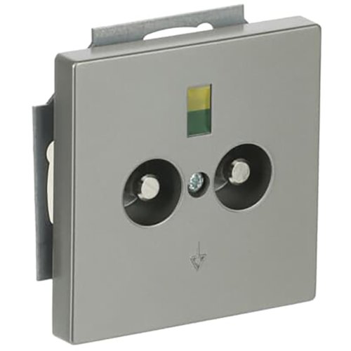 ABB Busch-Jaeger aardingscontactdoos+cpl 2v inb pure-rvs - 9paa00000282969 - 20090287