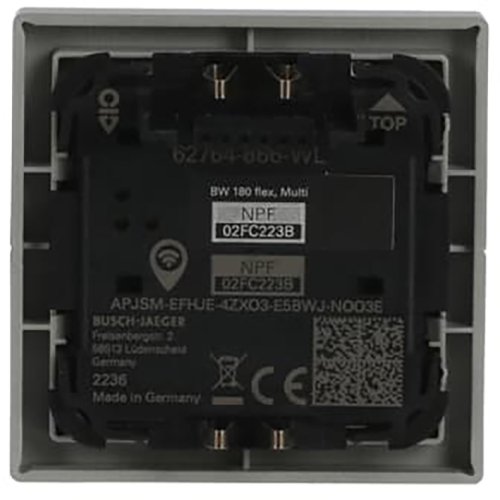 ABB Busch-Jaeger Busch-W&auml;chter&reg; 180 flex comfort multilens pure rvs Wireless - 9paa00000283215 - 20090343