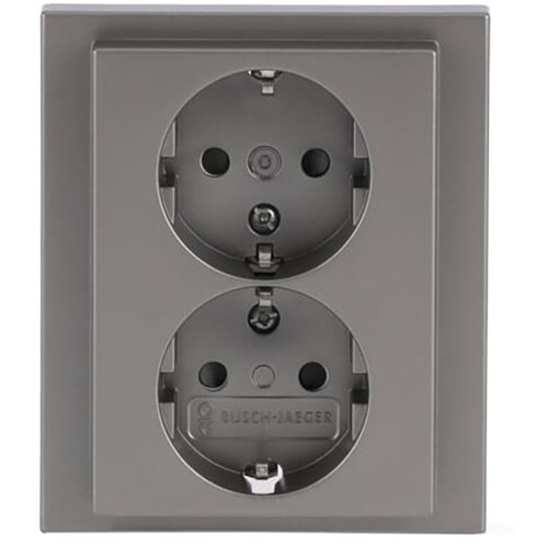 ABB Busch-Jaeger wcd ra dubbel kv inb f-edelstaal - 9paa00000284108 - 20091194