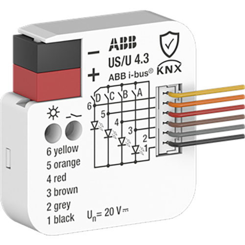 ABB Busch-Jaeger Binaire ingang, 4-voudig potentiaalvrij, inbouwpil. - 9paa00000287072 - 20087908