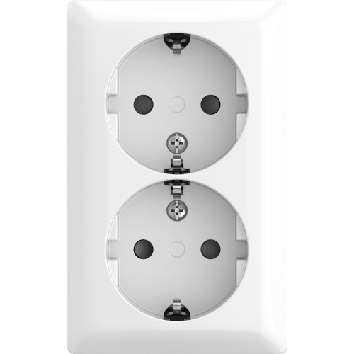 ABB Busch-Jaeger wcd ra kv dubbel opb b-AP alpine wit - 9paa00000287121 - 20091218