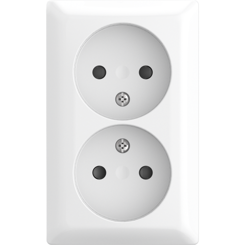ABB Busch-Jaeger wcd kv dubbel opb b-AP alpine wit - 9paa00000287123 - 20091220
