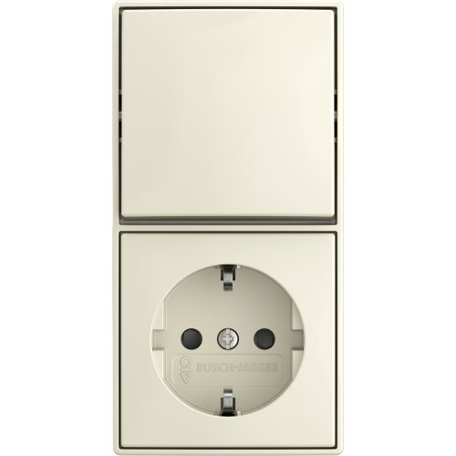 ABB Busch-Jaeger combinatie ra kv wis opb b-AP wit - 9paa00000287127 - 20091224