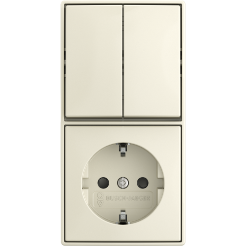ABB Busch-Jaeger combinatie ra kv serie opb b-AP wit - 9paa00000287129 - 20091226