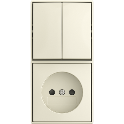 ABB Busch-Jaeger combinatie kv serie opb b-AP wit - 9paa00000287133 - 20091230