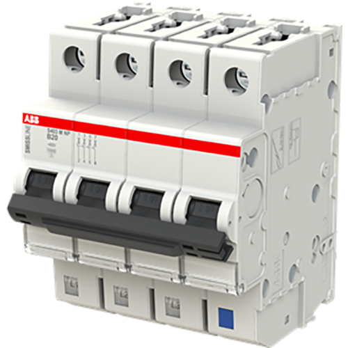 ABB Componenten Installatieautomaat 3 polig + NP, B kar.,20A, 10kA - 9paa00000288925 - 20113335