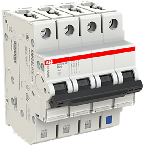 ABB Componenten Installatieautomaat 3 polig + NP, B kar.,20A, 10kA - 9paa00000288926 - 20113335