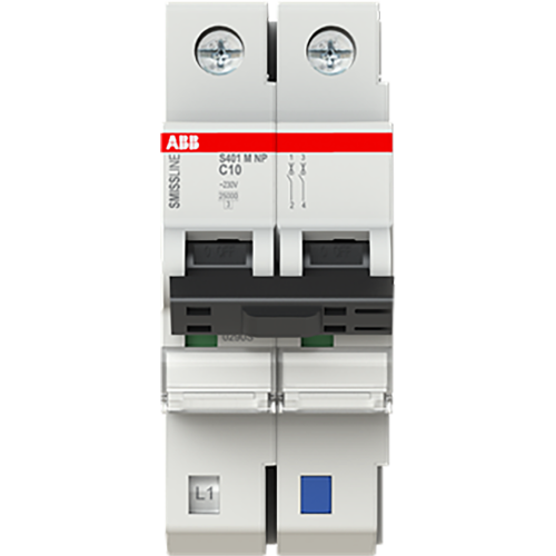 ABB Componenten Installatieautomaat 1 polig + NP, C kar.,10A, 10kA - 9paa00000288984 - 20113133