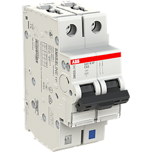 ABB Componenten Installatieautomaat 1 polig + NP, C kar.,63A, 10kA - 9paa00000289028 - 20113174
