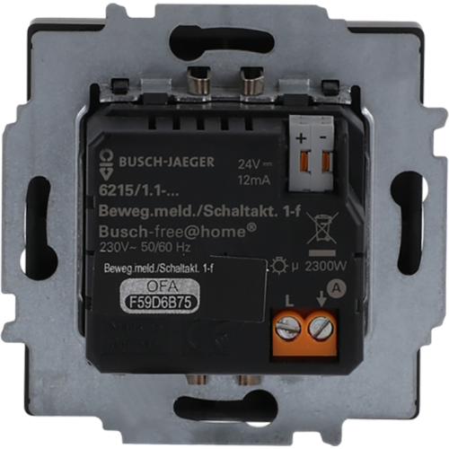 ABB Busch-Jaeger FaH bewegingssensor/aktor 1v f-matzwart - 9paa00000292281 - 20090554