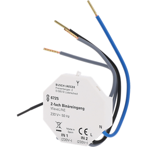ABB Busch-Jaeger WaveLINE binaire ingang 2-v 230V - 9paa00000292319 - 20090897