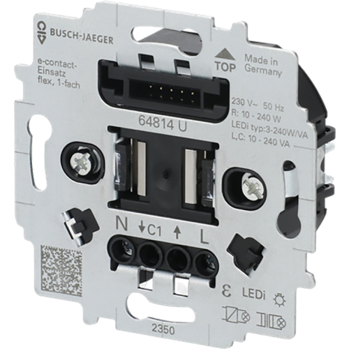 ABB Busch-Jaeger Busch-flexTronics&reg; e-contactsokkel 1-voudig - 9paa00000292324 - 20091039