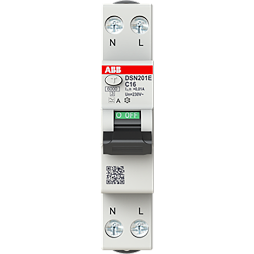 ABB Componenten Compacte aardlekautomaat 1P+N C-Kar. 16A, 10mA - 9paa00000294075 - 20125382