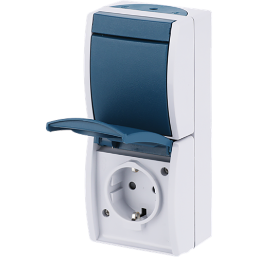 ABB Busch-Jaeger combinatie ra kv wis opb IP44 ocean - 9paa00000298087 - 20088234